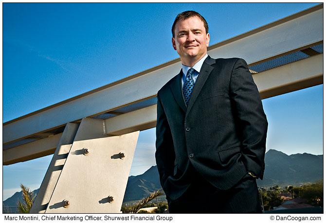 portrait of Marc Montini, Chief Marketing Officer, Shurwest Financial Group, Scottsdale, AZ.