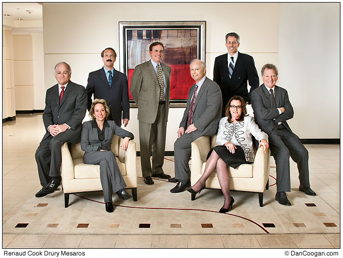 Group shot of Renaud Cook Drury Mesaros Law Firm for Super Lawyers Magazine.