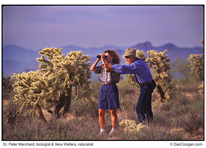 Dr. Peter Marchard, biologist & Vera Walters, naturalist, Florence, AZ
